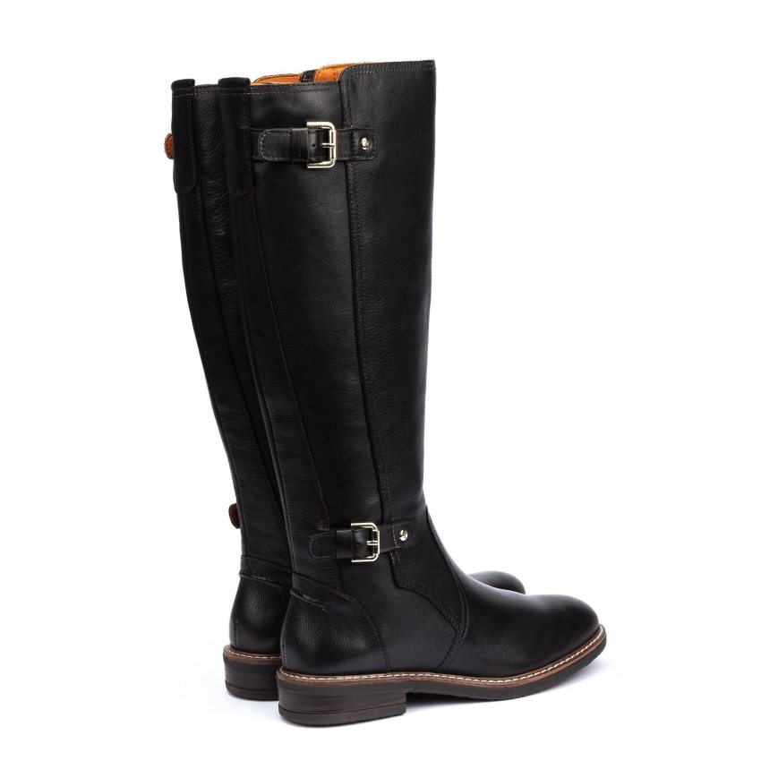 Women's Pikolinos ALDAYA Knee-high Boots Black | NZ B803192